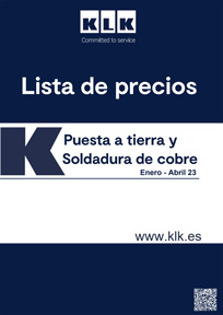 Catálogo tarifa KLK puesta a tierra