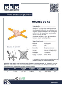 Ficha técnica molde CC-XS