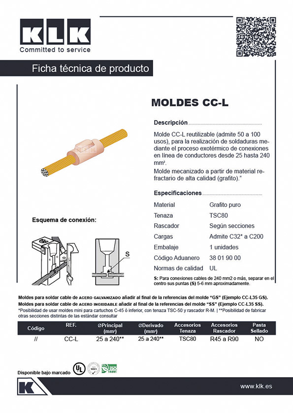 Molde soldadura CC-L