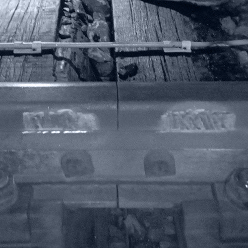 Grinded rail at Praga