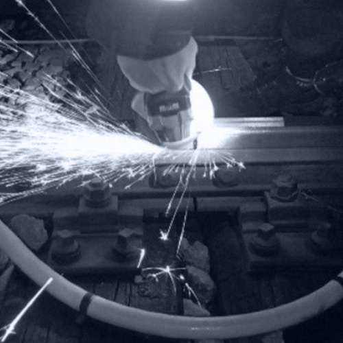 Grinding rail at Praga